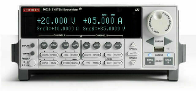 Keithley 2602B System SourceMeter 2 in stock, mint! NIST cal available Keithley 2602B System SourceMeter 2 in stock, mint! NIST cal available